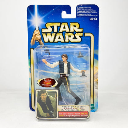 Vintage Hasbro Star Wars Mid MOC Han Solo (Endor Raid) #02-37 - Hasbro SAGA Series 3.75"