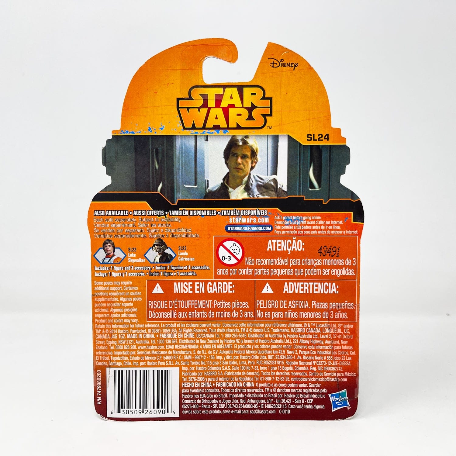 Vintage Hasbro Star Wars Mid MOC Han Solo (ESB) SL24 - Hasbro 2015 Rebels Series