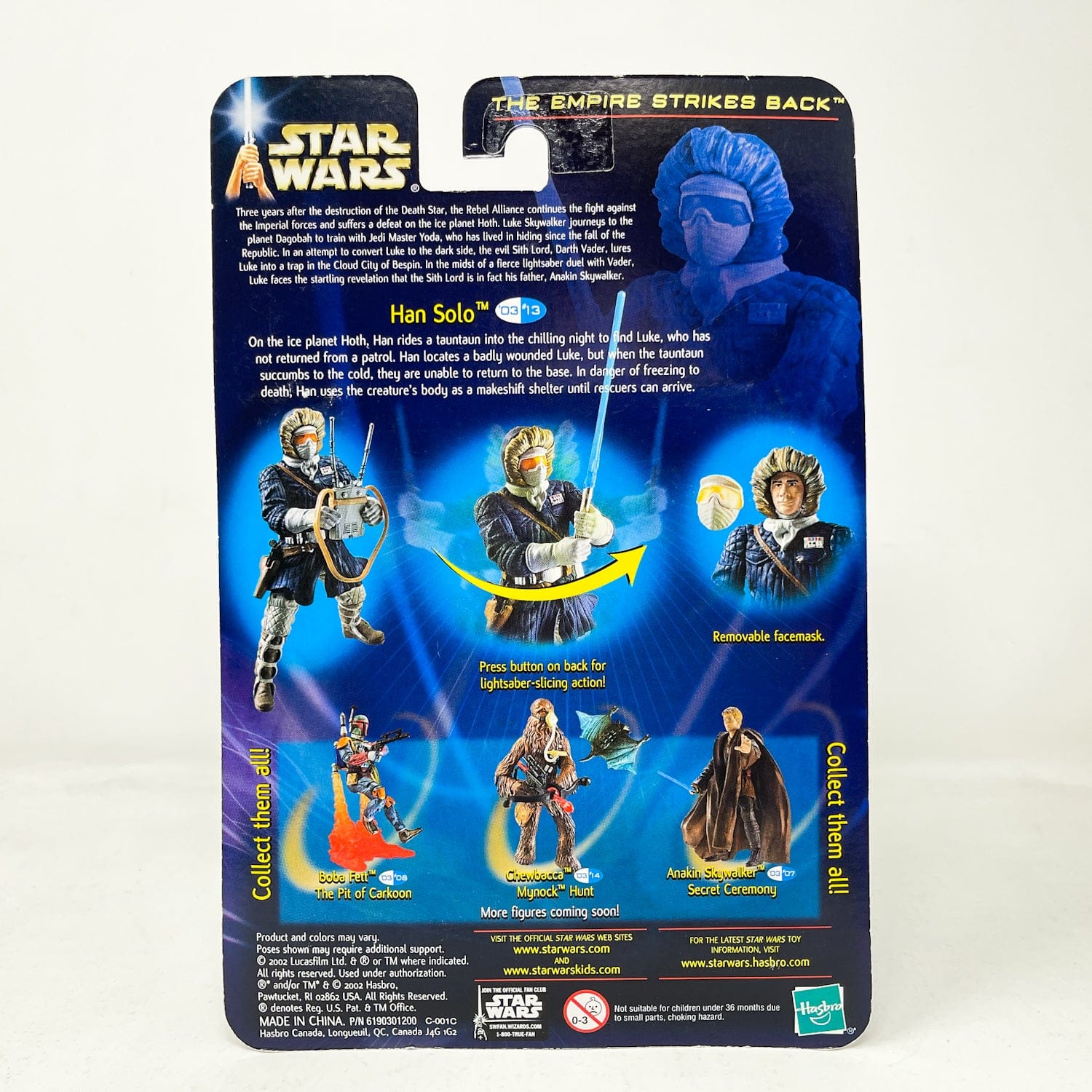 Vintage Hasbro Star Wars Mid MOC Han Solo (Hoth Rescue) #03-13 - Hasbro SAGA Series 3.75"