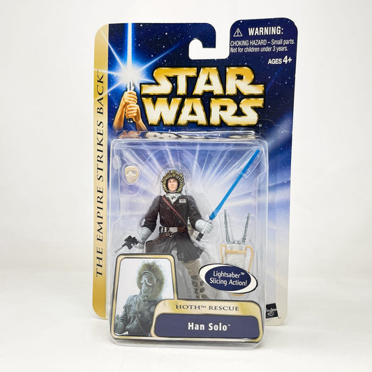 Vintage Hasbro Star Wars Mid MOC Han Solo (Hoth Rescue) #03-13 - Hasbro SAGA Series 3.75"