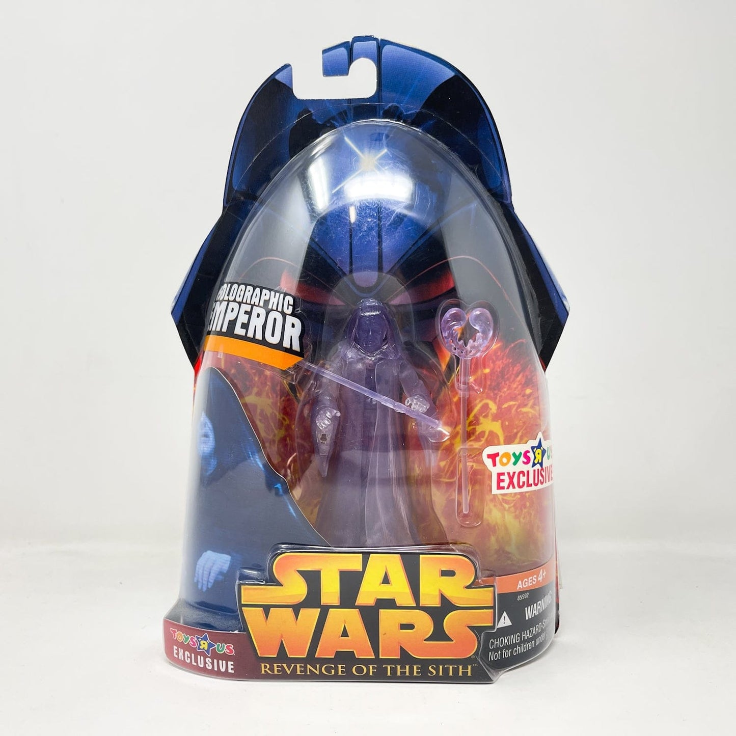 Vintage Hasbro Star Wars Mid MOC Holographic Emperor Palpatine - Hasbro Revenge of the Sith