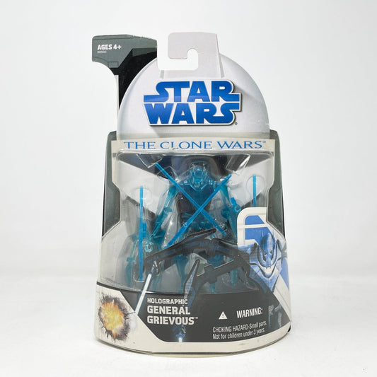 Vintage Hasbro Star Wars Mid MOC Holographic General Grievous (2008) TRU - Hasbro - The Clone Wars - Star Wars Action Figure