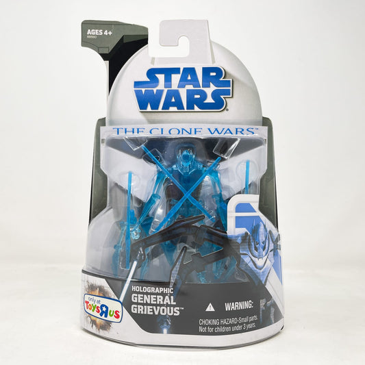 Vintage Hasbro Star Wars Mid MOC Holographic General Grievous (2008) TRU - Hasbro - The Clone Wars - Star Wars Action Figure