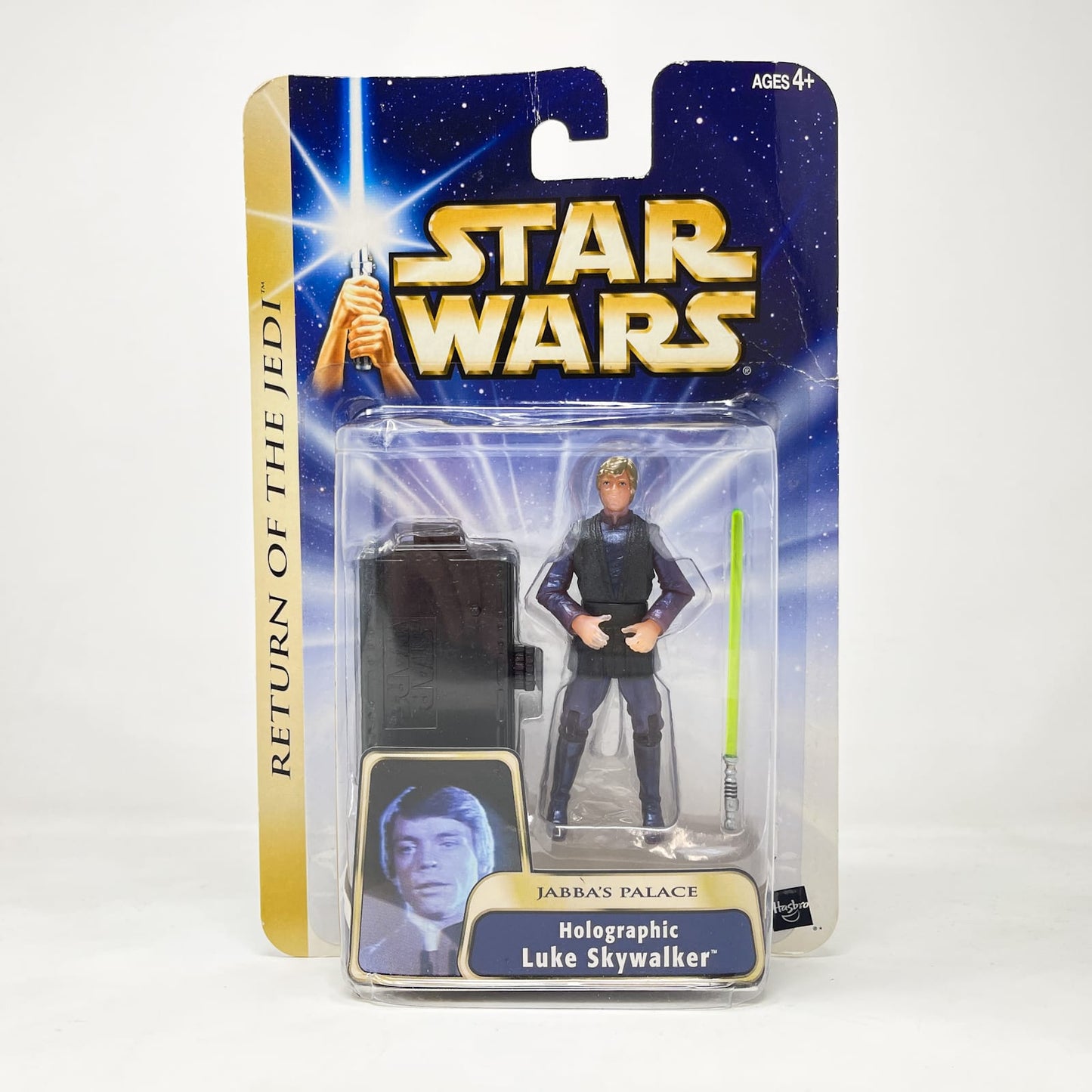Vintage Hasbro Star Wars Mid MOC Holographic Luke Skywalker (Jabba's Palace) #04-11 - Hasbro SAGA Series 3.75"