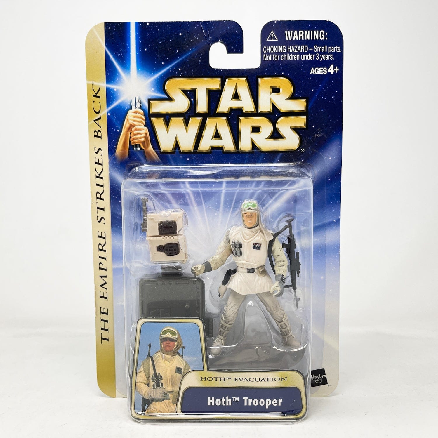 Vintage Hasbro Star Wars Mid MOC Hoth Trooper (Hoth Evacuation) #04-01 - Hasbro SAGA Series 3.75"