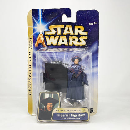 Vintage Hasbro Star Wars Mid MOC Imperial Dignitary Kren Blista-Vinee (Death Star Procession) #03-41 - Hasbro SAGA Series 3.75"