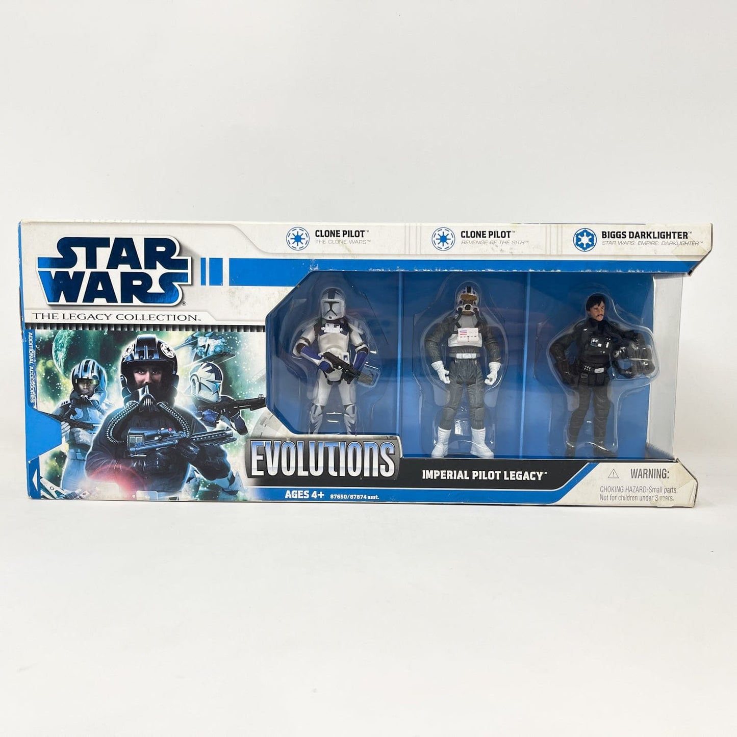 Vintage Hasbro Star Wars Mid MOC Imperial Pilots Legacy Evolutions Multipack - Hasbro Legacy Collection (2008)