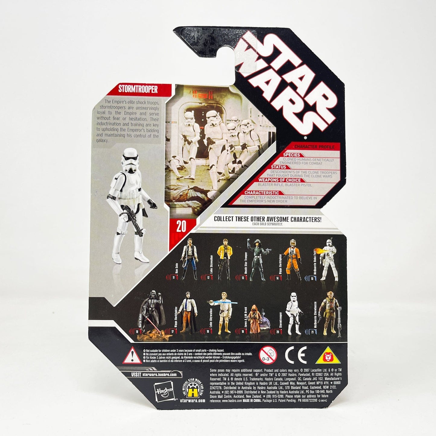 Vintage Hasbro Star Wars Mid MOC Imperial Stormtrooper #20 - Hasbro 30th Anniversary Collection 3.75"