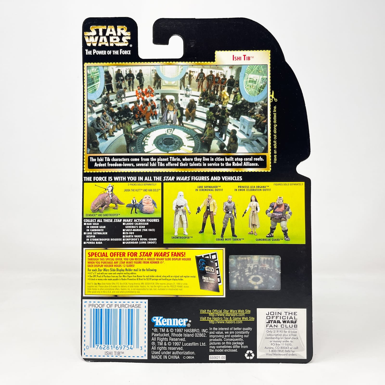 Vintage Hasbro Star Wars Mid MOC Ishi Tib  – Hasbro Star Wars Power of the Force (1998)