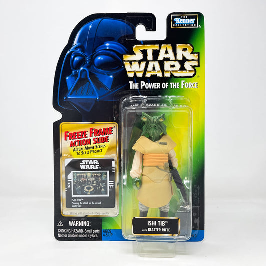 Vintage Hasbro Star Wars Mid MOC Ishi Tib  – Hasbro Star Wars Power of the Force (1998)