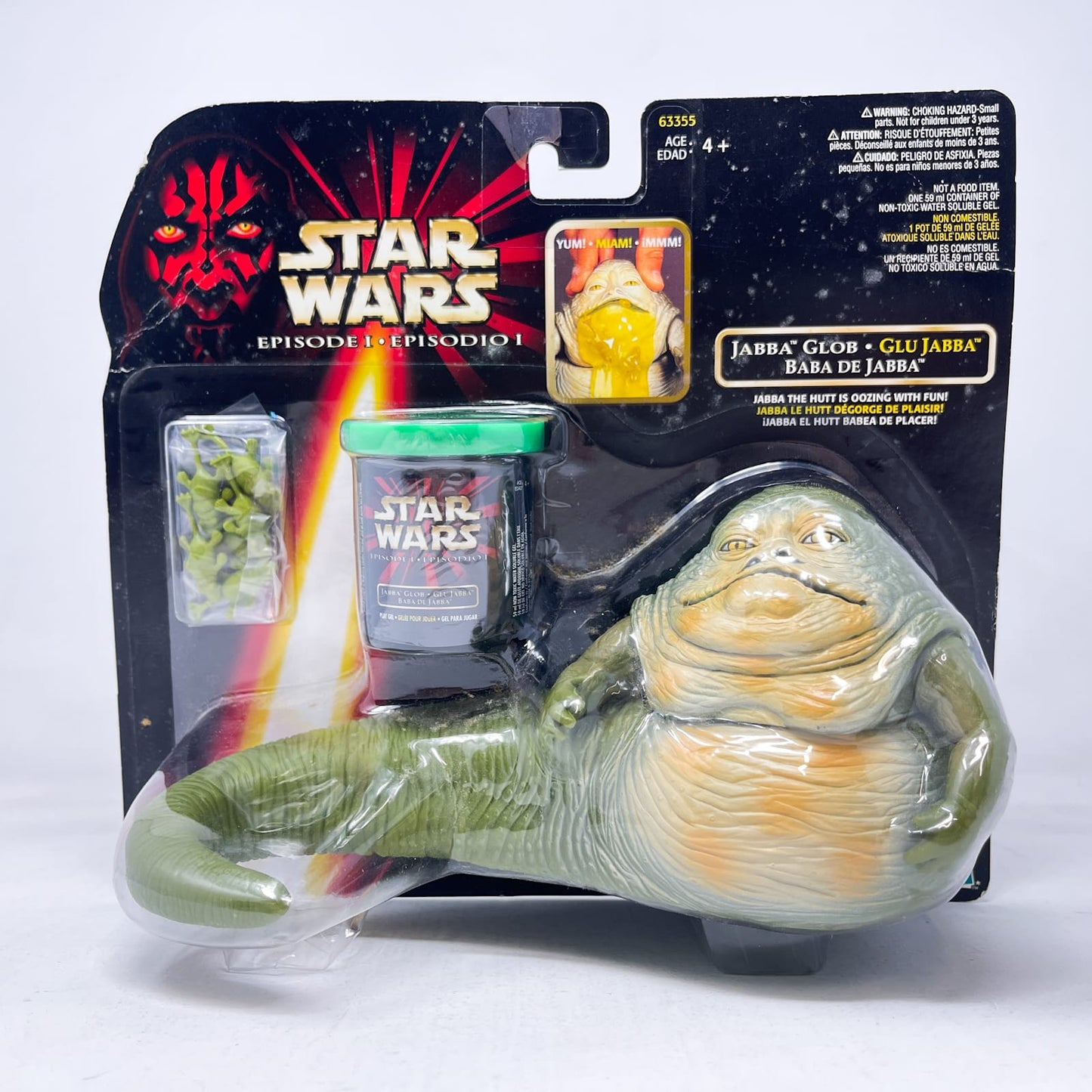 Vintage Hasbro Star Wars Mid MOC Jabba Glob  - Hasbro Episode 1  (1999)