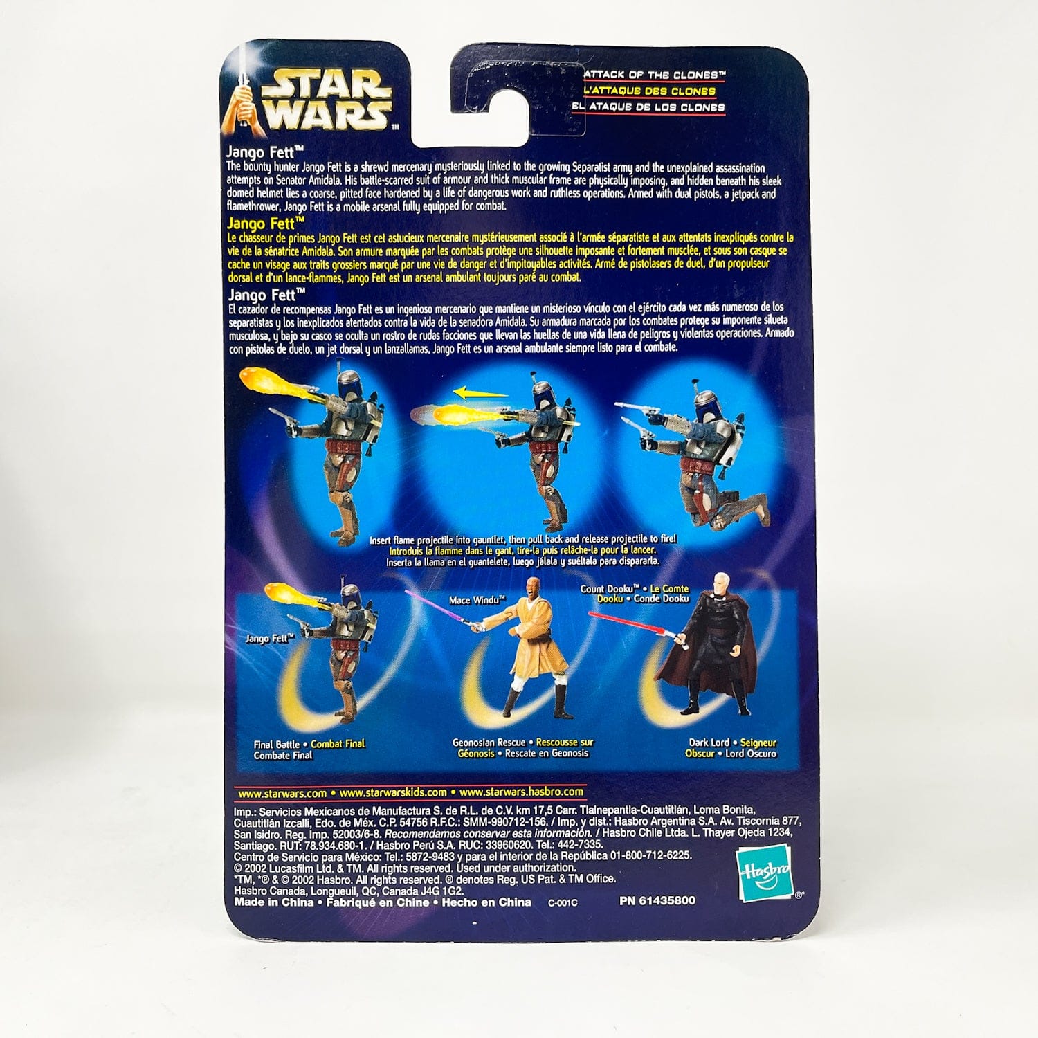 Vintage Hasbro Star Wars Mid MOC Jango Fett (Final Battle) #02-31 - Hasbro SAGA Series 3.75"