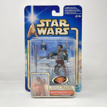 Vintage Hasbro Star Wars Mid MOC Jango Fett (Kamino Escape) #02-13 - Hasbro SAGA Series 3.75"