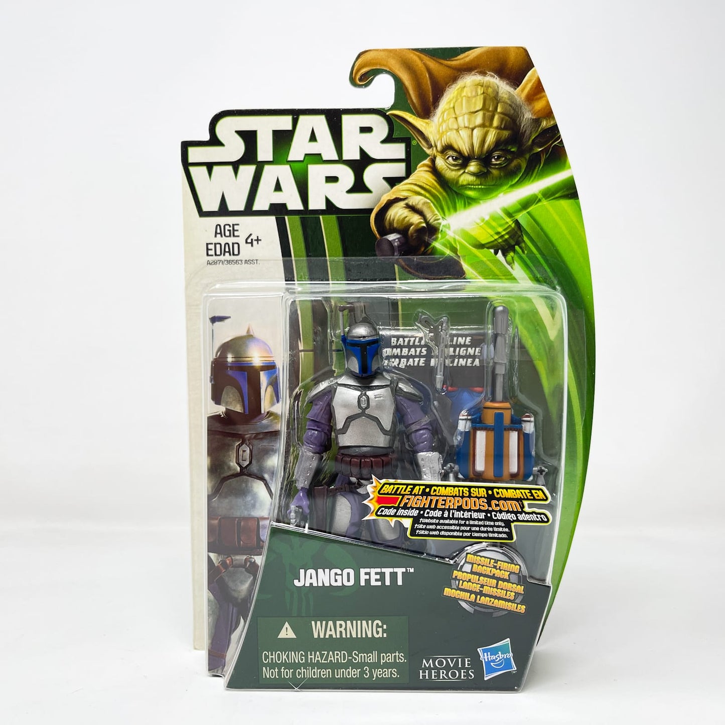 Vintage Hasbro Star Wars Mid MOC Jango Fett MH06 - Hasbro Movie Heroes Clone Wars (2013)