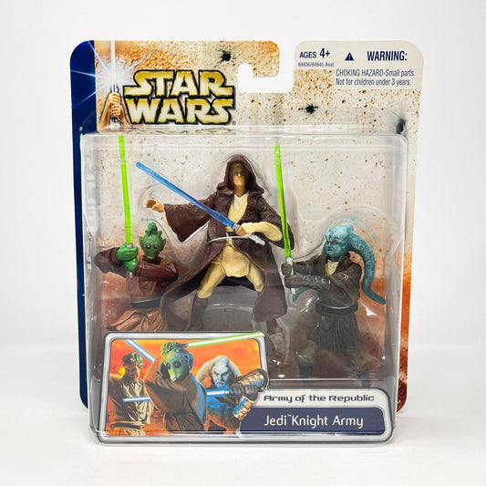 Vintage Hasbro Star Wars Mid MOC Jedi Knight Army - Army of the Republic (2003) SAGA Clone Wars MOC
