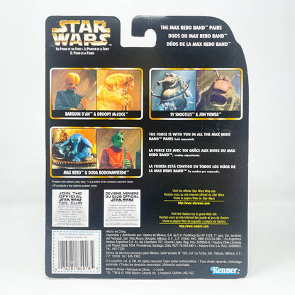 Vintage Hasbro Star Wars Mid MOC Joh Yowza & Sy Snootles (Max Rebo Band Pairs) - Kenner 1998 Power of the Force (POTF2) Star Wars Action Figure Set