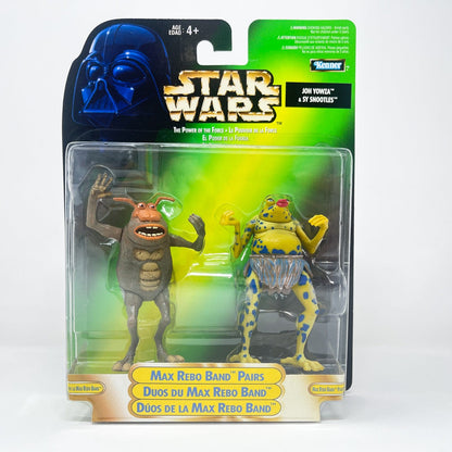 Vintage Hasbro Star Wars Mid MOC Joh Yowza & Sy Snootles (Max Rebo Band Pairs) - Kenner 1998 Power of the Force (POTF2) Star Wars Action Figure Set