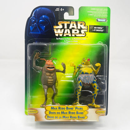 Vintage Hasbro Star Wars Mid MOC Joh Yowza & Sy Snootles (Max Rebo Band Pairs) - Kenner 1998 Power of the Force (POTF2) Star Wars Action Figure Set