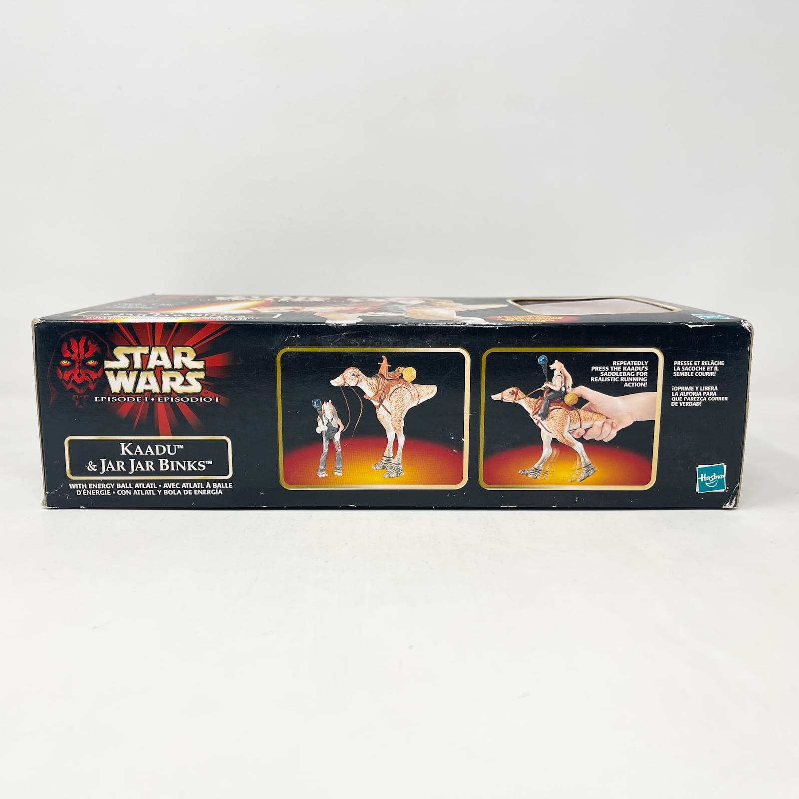Vintage Hasbro Star Wars Mid MOC Kaadu & Jar Jar Binks - Hasbro The Phantom Menace (1999)