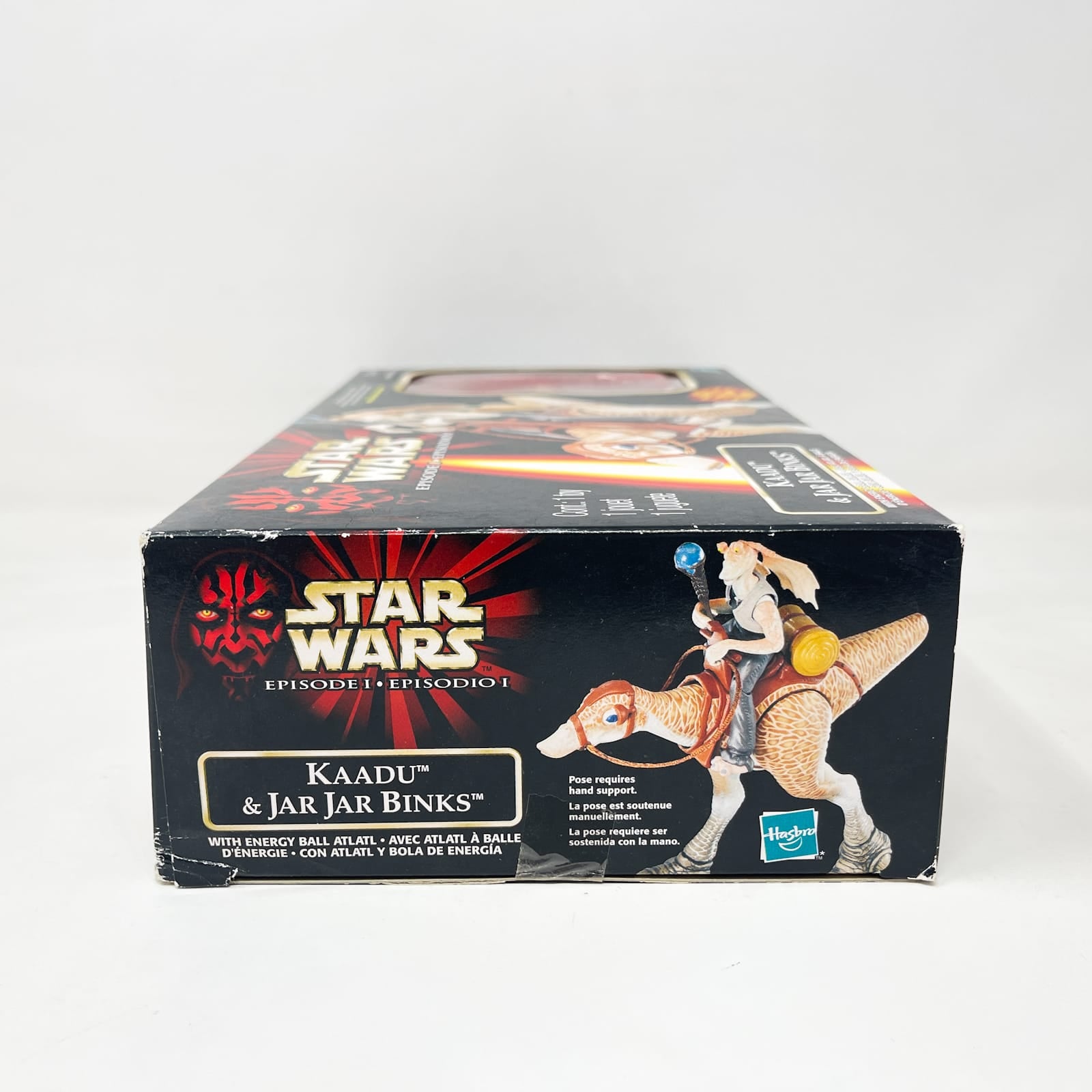 Vintage Hasbro Star Wars Mid MOC Kaadu & Jar Jar Binks - Hasbro The Phantom Menace (1999)