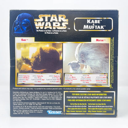 Vintage Hasbro Star Wars Mid MOC Kabe and Muftak - Kenner 1996 Power of the Force (POTF2) Star Wars Action Figure Boxed Set