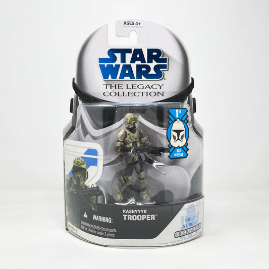 Vintage Hasbro Star Wars Mid MOC Kashyyyk Trooper - Camo (GH 2) 2008 - Hasbro Legacy Collection Star Wars Action Figure