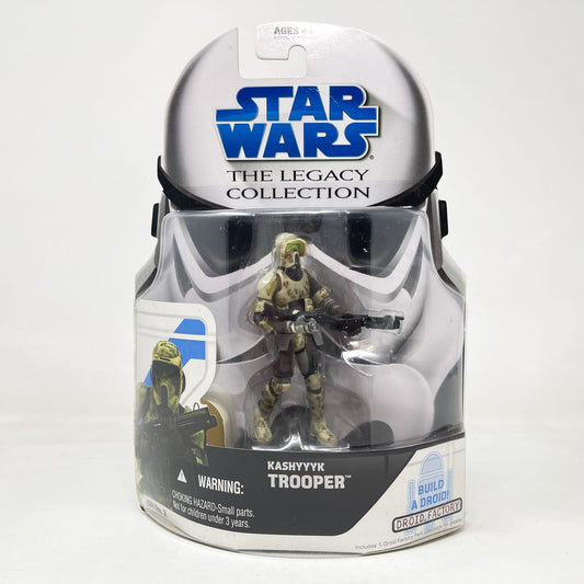 Vintage Hasbro Star Wars Mid MOC Kashyyyk Trooper - Camo (GH 2) 2008 - Hasbro Legacy Collection Star Wars Action Figure