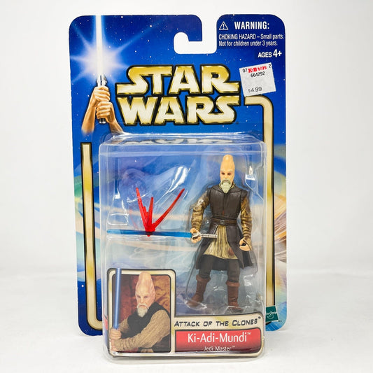 Vintage Hasbro Star Wars Mid MOC Ki-Adi-Mundi (Jedi Master) #02-44 - Hasbro SAGA Series 3.75"