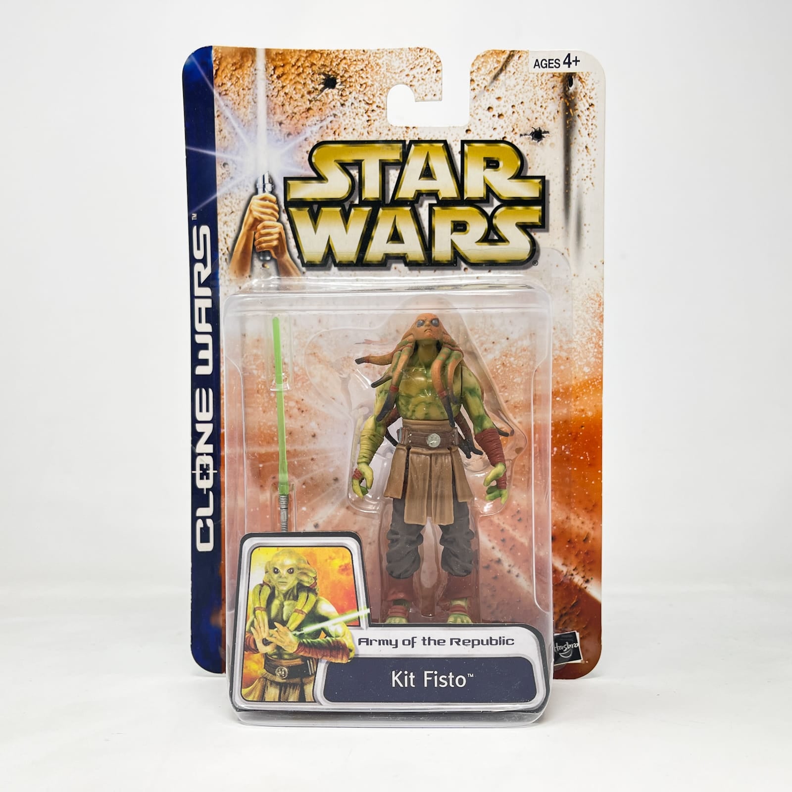 Vintage Hasbro Star Wars Mid MOC Kit Fisto 03-49 (2003)  SAGA Clone Wars MOC