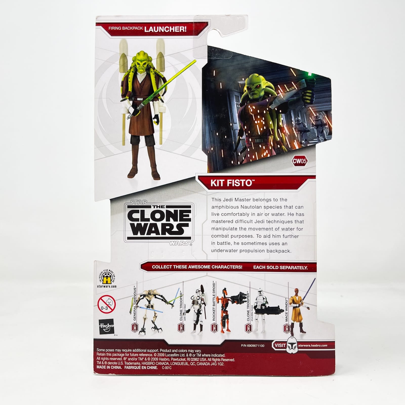Kit Fisto CW05 - Hasbro Clone Wars Star Wars Action Figure – 4th