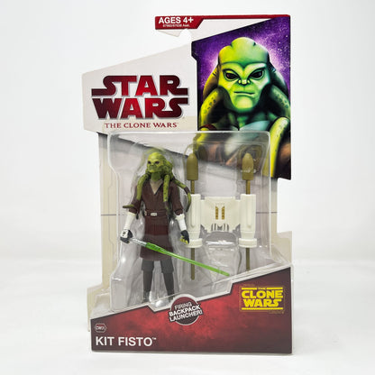 Vintage Hasbro Star Wars Mid MOC Kit Fisto CW05 - Hasbro Clone Wars Star Wars Action Figure