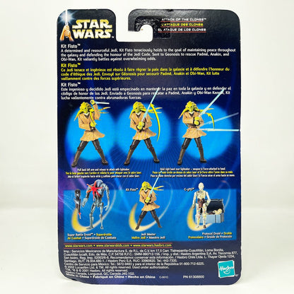 Vintage Hasbro Star Wars Mid MOC Kit Fisto (Jedi Master) #02-05 - Hasbro SAGA Series 3.75"