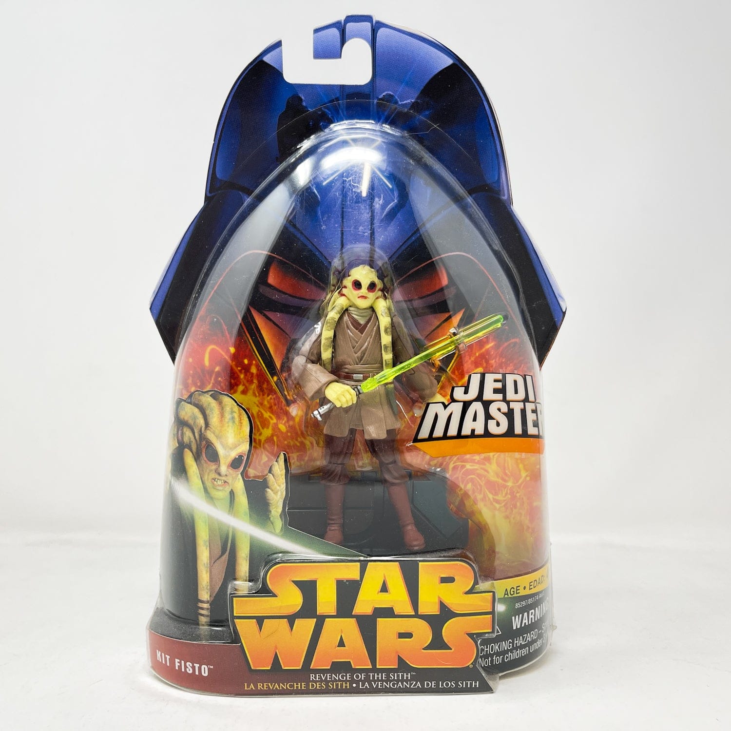 Vintage Hasbro Star Wars Mid MOC Kit Fisto (Jedi Master) #22 - Hasbro ROTS 2005