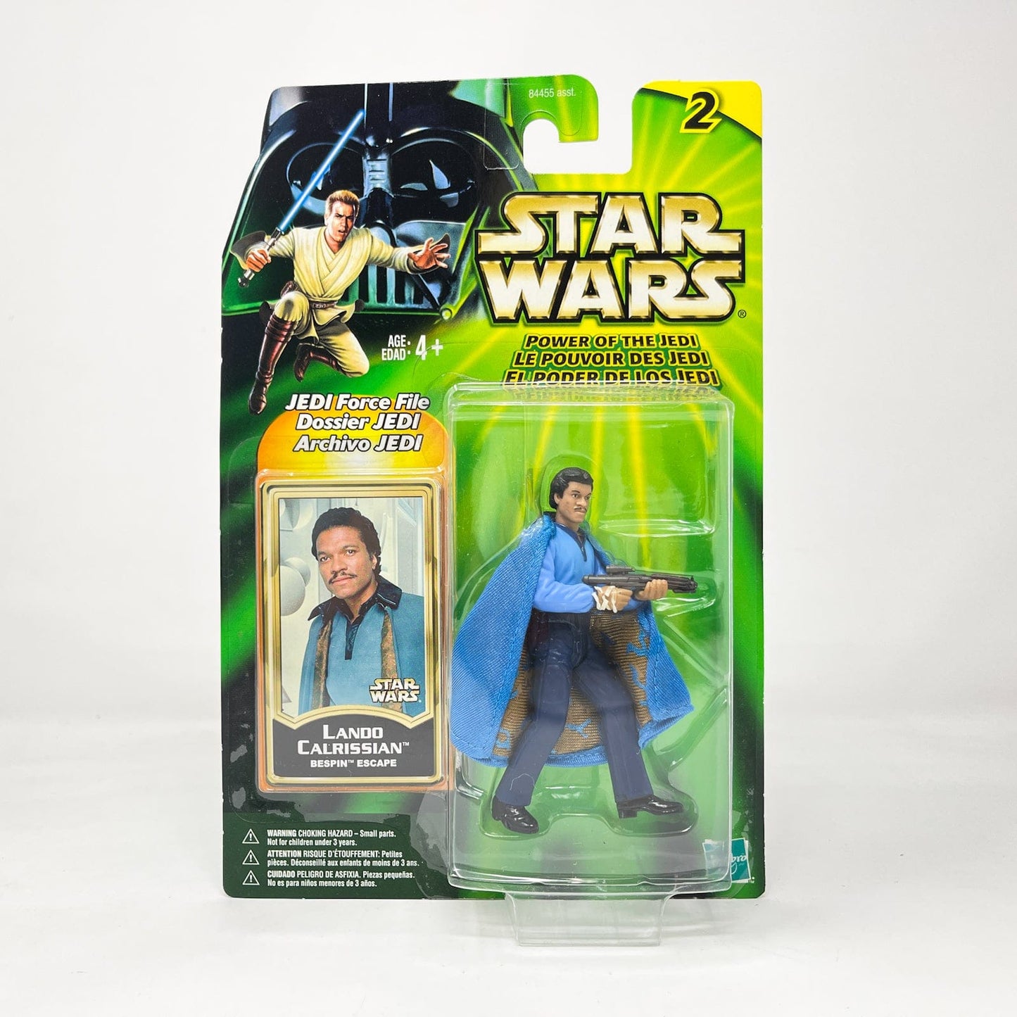 Vintage Hasbro Star Wars Mid MOC Lando Calrissian (Bespin Escape) - Hasbro Power of the Jedi POTJ (2001)