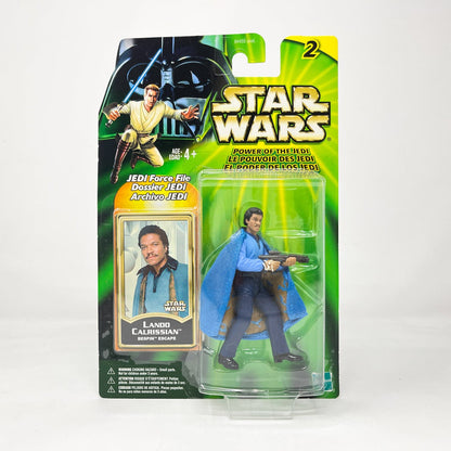 Vintage Hasbro Star Wars Mid MOC Lando Calrissian (Bespin Escape) - Hasbro Power of the Jedi POTJ (2001)