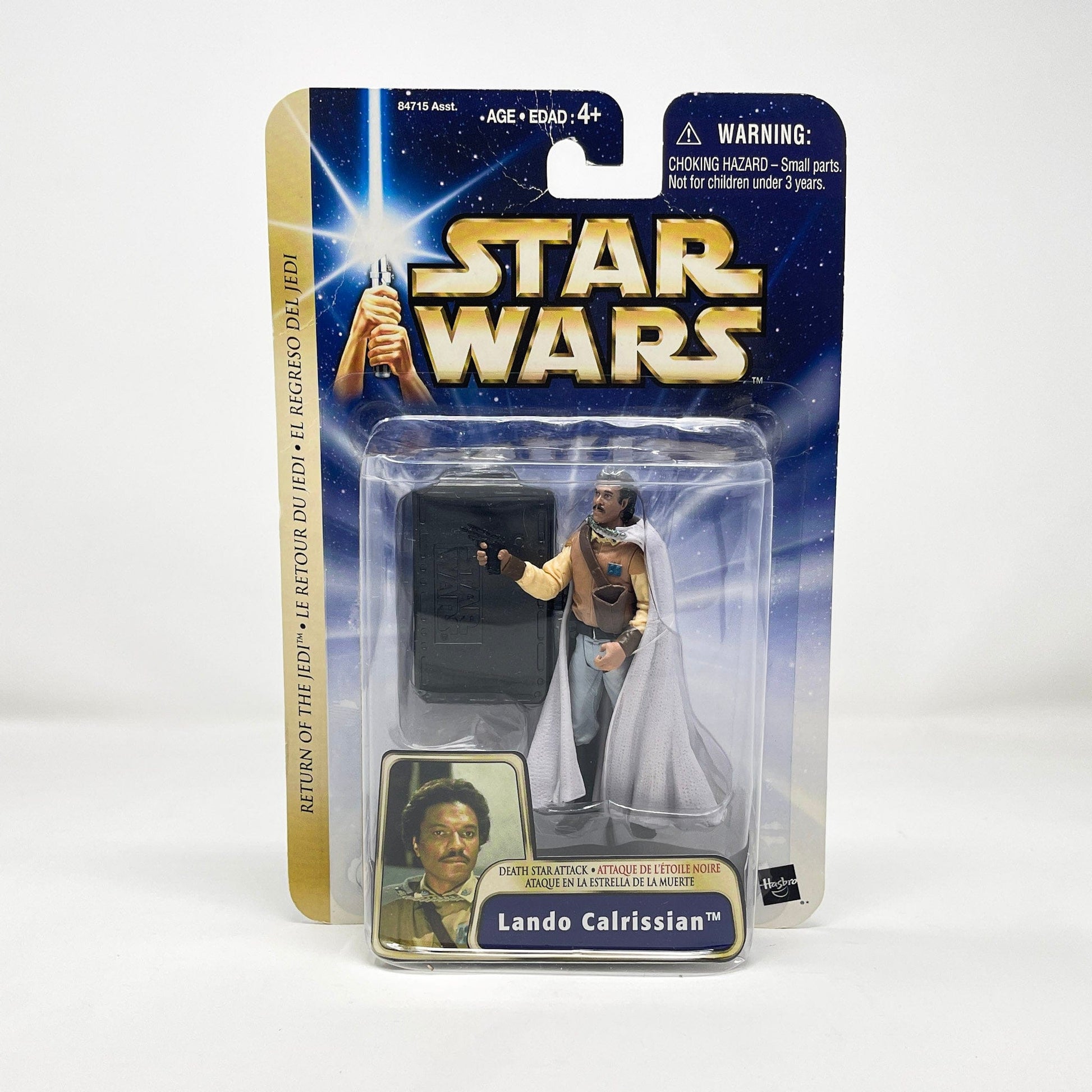 Vintage Hasbro Star Wars Mid MOC Lando Calrissian Death Star Attack (2004) - Hasbro Star Wars 3.75" Saga figure