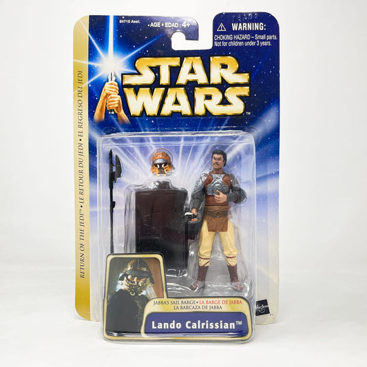 Vintage Hasbro Star Wars Mid MOC Lando Calrissian (Jabba's Sail Barge) #03-30 - Hasbro SAGA Series 3.75"
