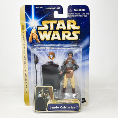 Vintage Hasbro Star Wars Mid MOC Lando Calrissian (Jabba's Sail Barge) #04-07 - Hasbro SAGA Series 3.75"