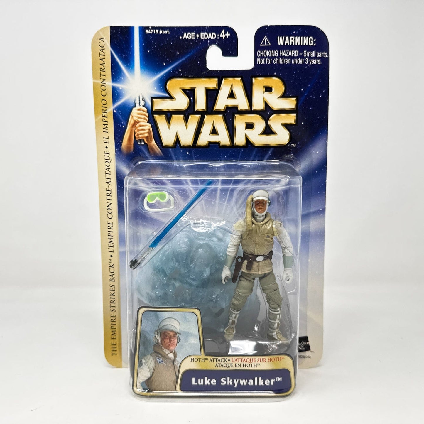 Vintage Hasbro Star Wars Mid MOC Luke Skywalker (Hoth Attack) #04-03 - Hasbro SAGA Series 3.75"