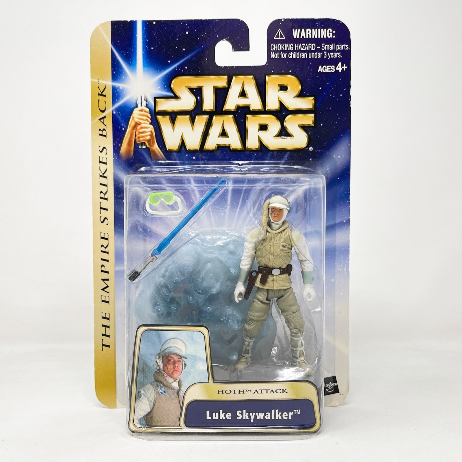 Vintage Hasbro Star Wars Mid MOC Luke Skywalker (Hoth Attack) #04-03 - Hasbro SAGA Series 3.75"