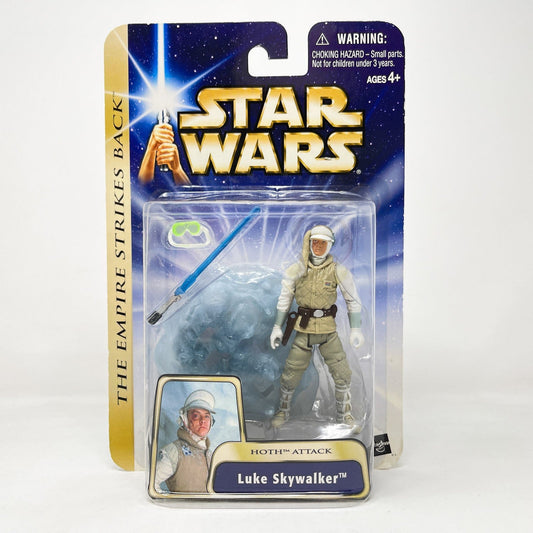 Vintage Hasbro Star Wars Mid MOC Luke Skywalker (Hoth Attack) #04-03 - Hasbro SAGA Series 3.75"