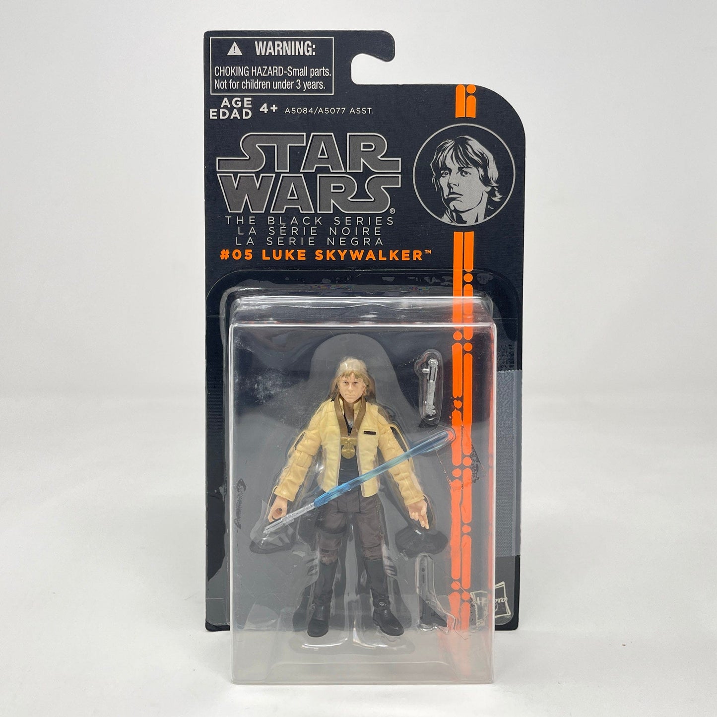 Vintage Hasbro Star Wars Mid MOC Luke Skywalker (Orange Line) #05 - Hasbro 2013 3.75" Black Series Star Wars Action Figure