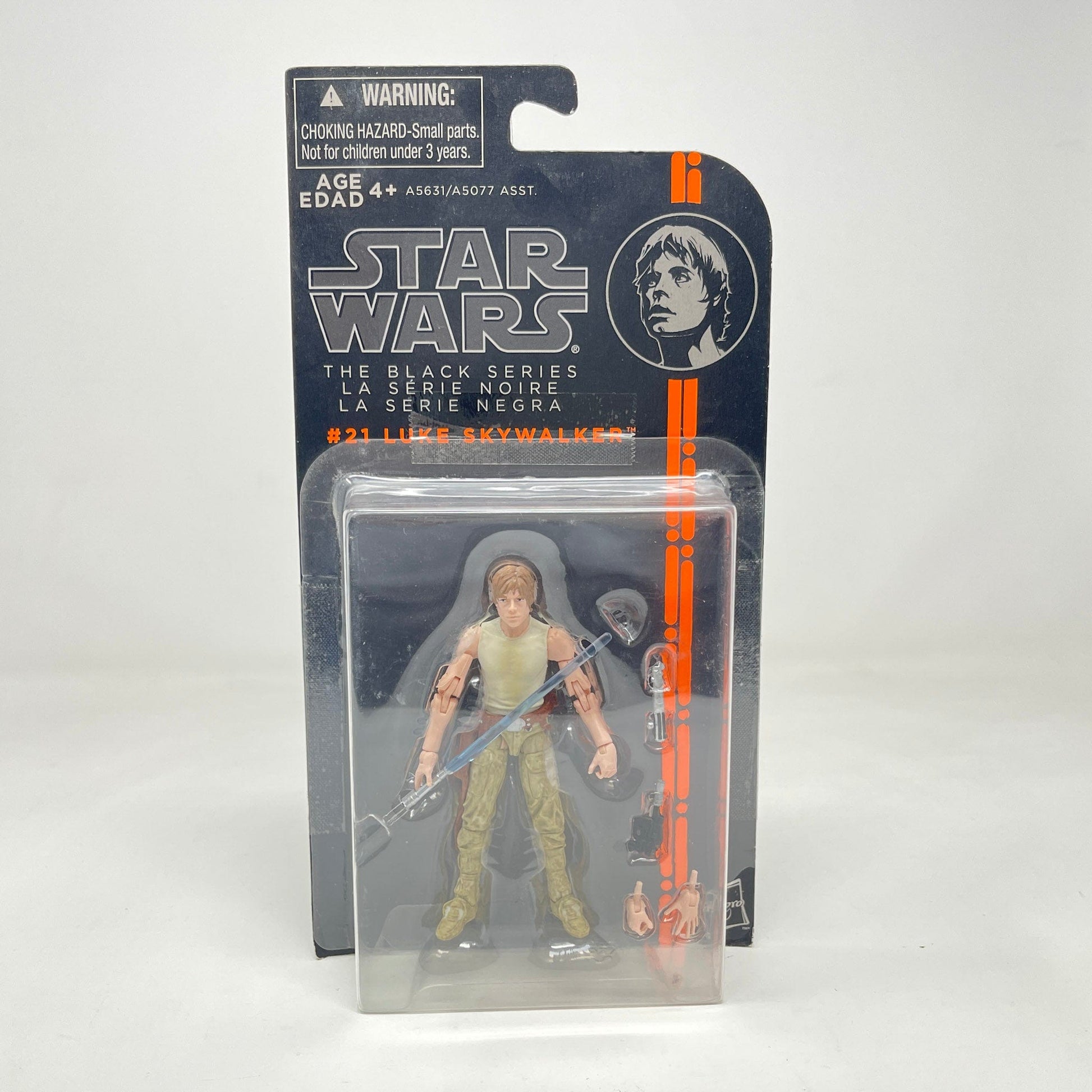 Vintage Hasbro Star Wars Mid MOC Luke Skywalker (Orange Line) #21 - Hasbro 2014 3.75" Black Series Star Wars Action Figure