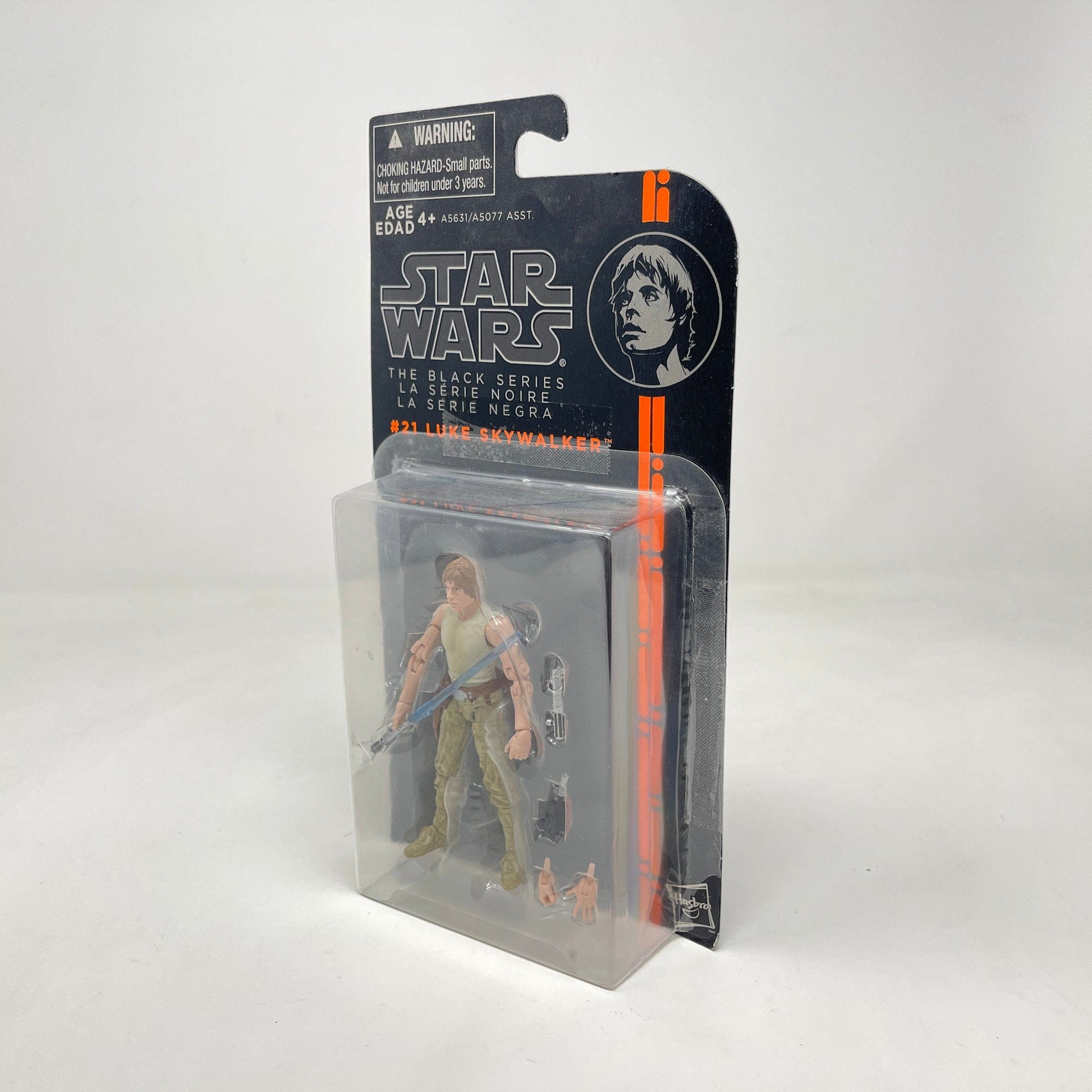Vintage Hasbro Star Wars Mid MOC Luke Skywalker (Orange Line) #21 - Hasbro 2014 3.75" Black Series Star Wars Action Figure