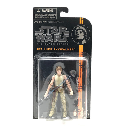 Vintage Hasbro Star Wars Mid MOC Luke Skywalker (Orange Line) #21 - Hasbro 2014 3.75" Black Series Star Wars Action Figure