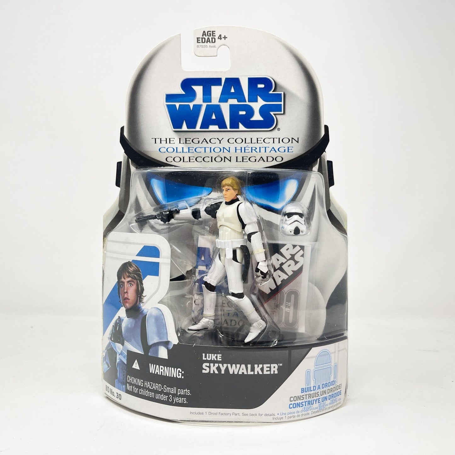 Vintage Hasbro Star Wars Mid MOC Luke Skywalker (Stormtrooper Disguise) BD 30 - Hasbro Legacy Collection (2008)