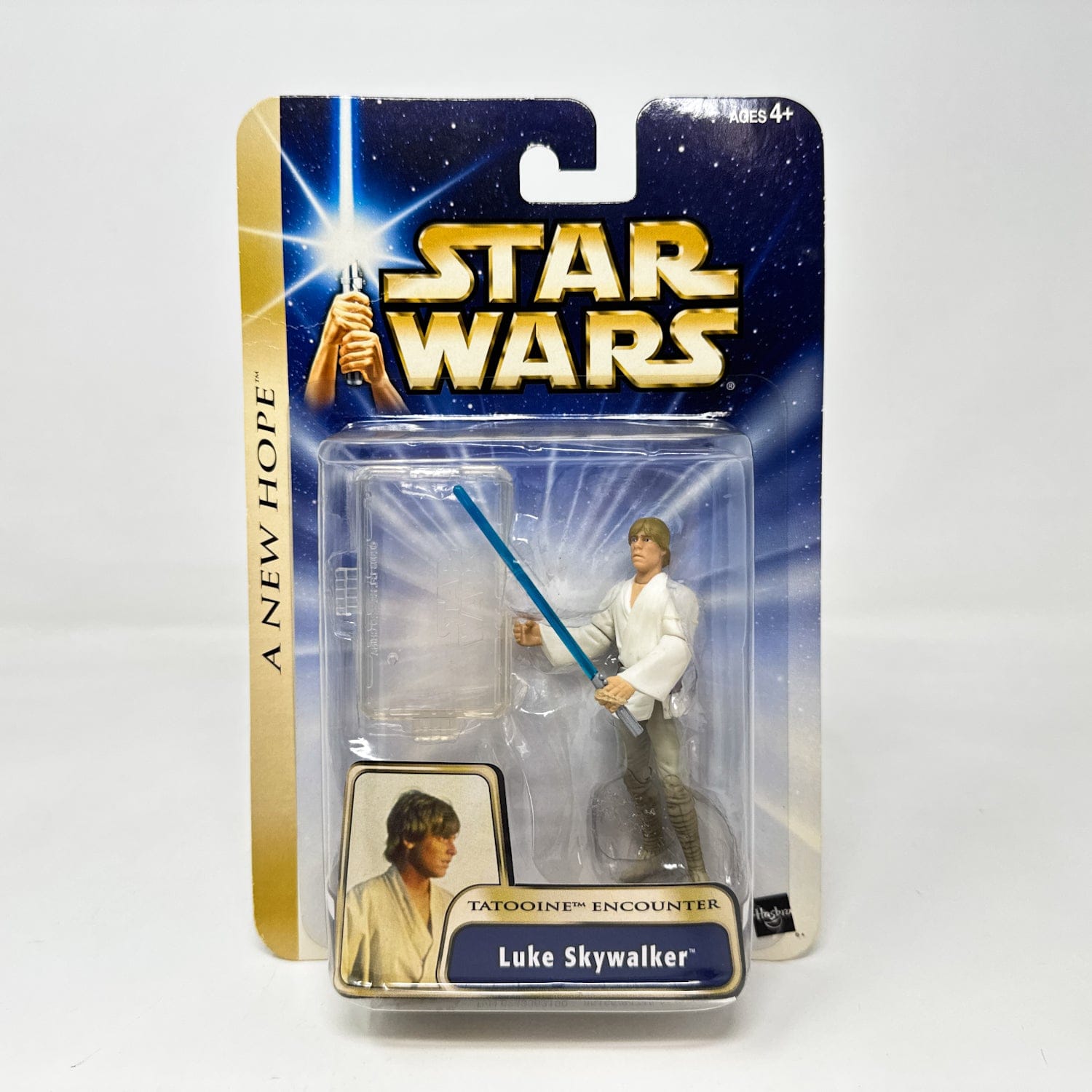 Vintage Hasbro Star Wars Mid MOC Luke Skywalker (Tatooine Encounter) #03-31 - Hasbro SAGA Series 3.75"