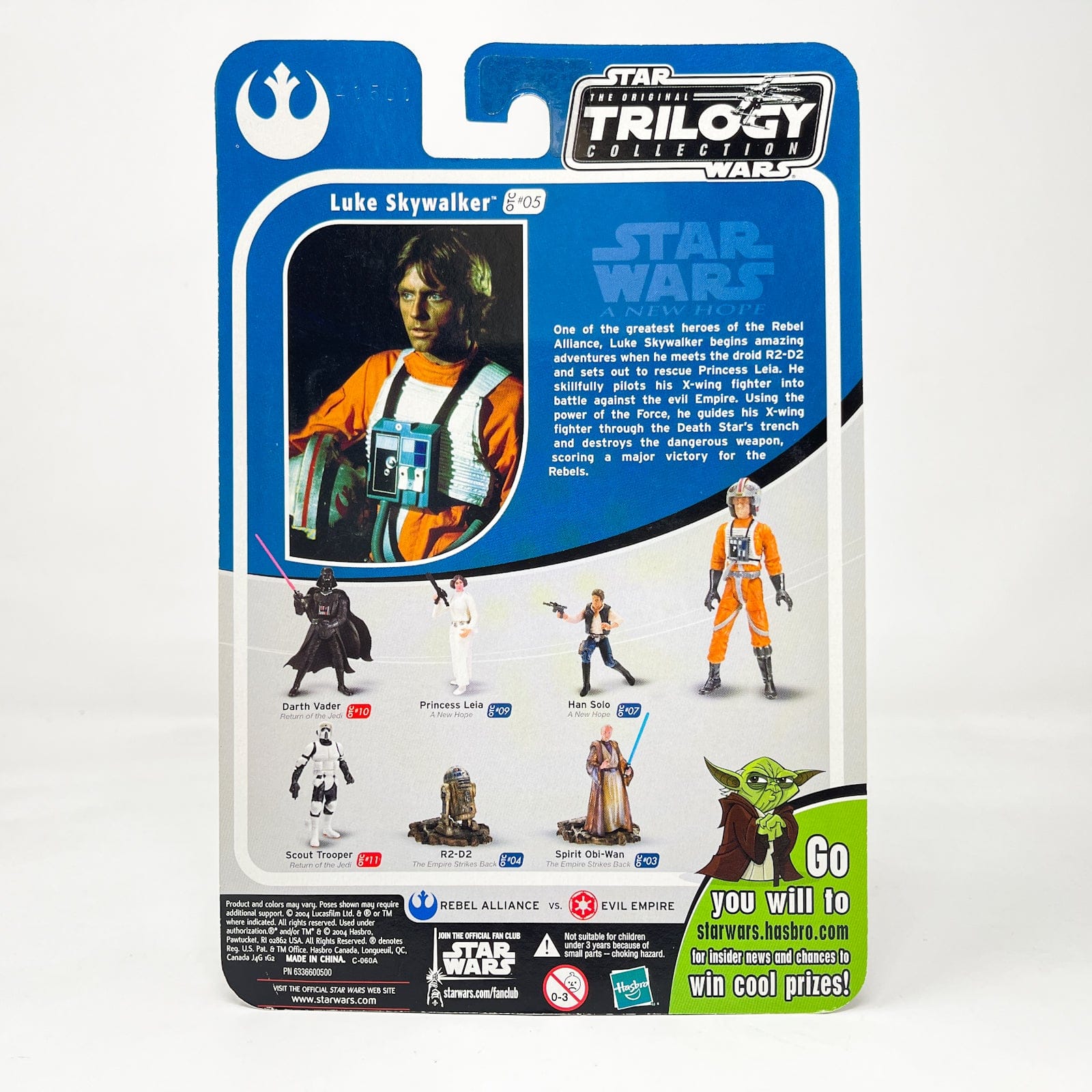 Vintage Hasbro Star Wars Mid MOC Luke Skywalker (X-Wing Pilot) OTC-05 - Hasbro Original Trilogy Collection (2004)