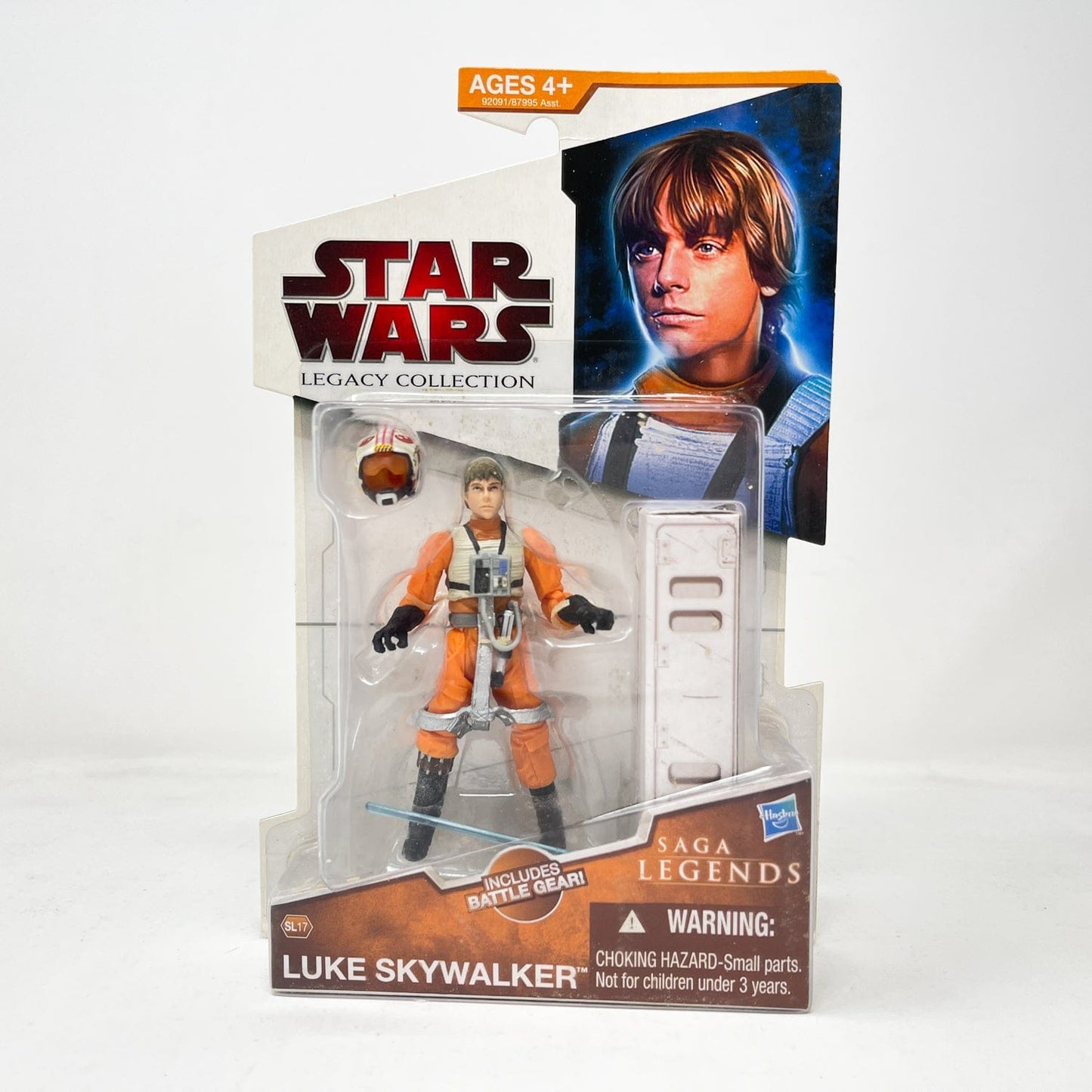 Vintage Hasbro Star Wars Mid MOC Luke Skywalker X-Wing Pilot SL17 - Hasbro Saga Legends 3.75"