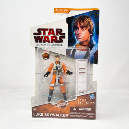 Vintage Hasbro Star Wars Mid MOC Luke Skywalker X-Wing Pilot SL17 - Hasbro Saga Legends 3.75"